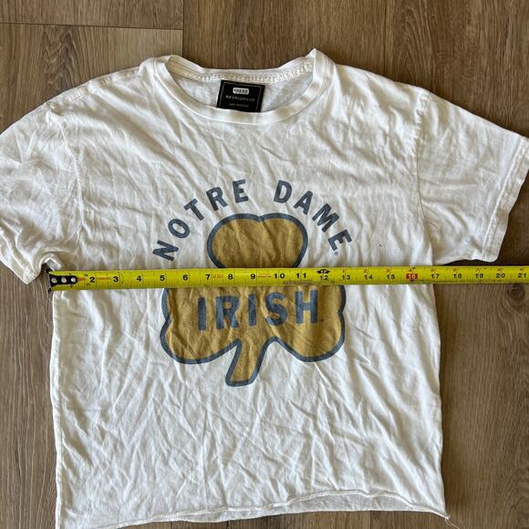 ORIGINAL RETRO BRAND Women's Notre Dame Irish Tee Size XS In Ivory - Picture 8 of 11